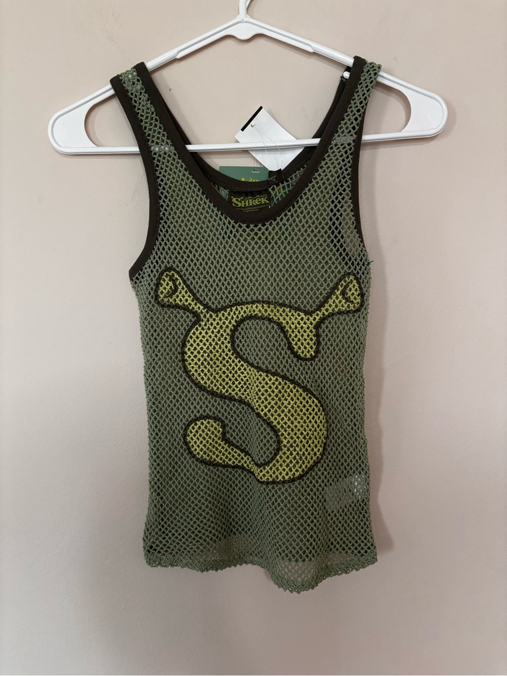 Shrek Green Mesh Tank Top for Kids